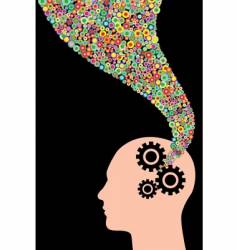 Thought man vector image