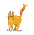 Red Stripped Cat vector image