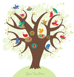 Tree of love vector image