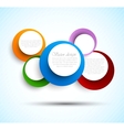 Background with colorful circles vector image