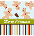 Template christmas greeting card vector image