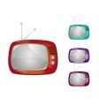Retro television illustration global swatche vector image