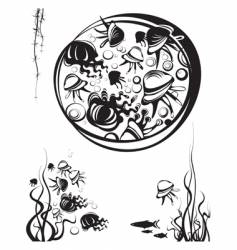 Underwater life vector image
