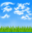 Background with blue sky vector image