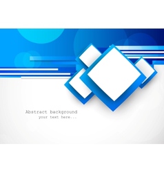 Blue background with squares vector image