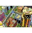Urban city vector image