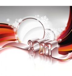 Happy new year 2011 design vector image
