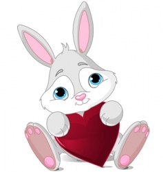 Cartoon rabbit vector image