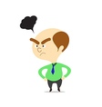 Cartoon boss looking angry Cartoon boss looking angry vector image