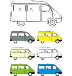 Minibus vector image