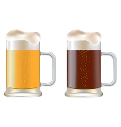 Mugs of Beer vector image