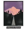 Vintage poster background vector image