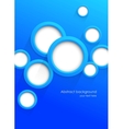 Background with blue circles vector image