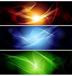 Set of abstract banners vector image