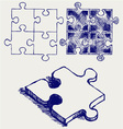 Jigsaw puzzle vector image