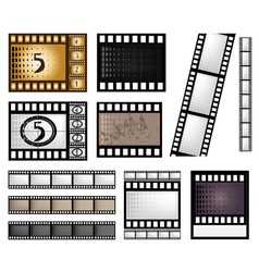 Film strip set vector image
