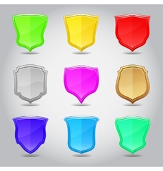 Shield label set Shield label set vector image