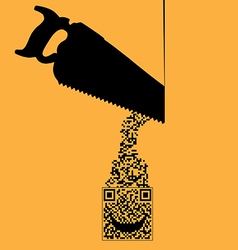 Saw QR Saw QR vector image