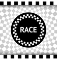 Race square background vector image