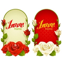 Rose frames vector image