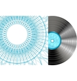 Black vinyl disc Black vinyl disc vector image