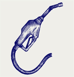Gasoline fuel vector image