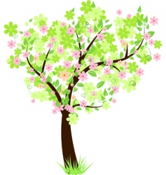 Floral tree Floral tree vector image