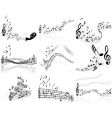 Musical notes vector image