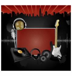 Music background vector image