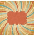 Vintage Christmas background vector image
