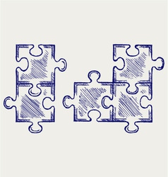 Jigsaw puzzle vector image