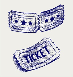 Ticket vector image