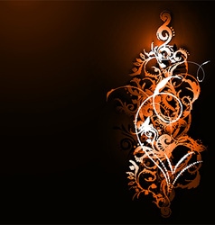Background flowers ornament vector image