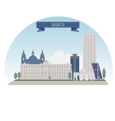 Madrid vector image