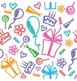 Birthday pattern vector image