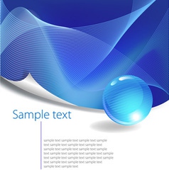 Blue background vector image