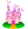 Princess castle vector image