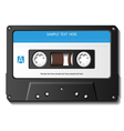 Realistic cassette tape vector image