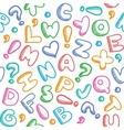 Alphabet pattern vector image