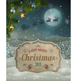 Christmas vintage vector image