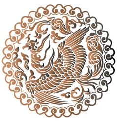 The Phoenix of Chinese Mythology vector image