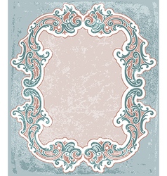 Vintage frame vector image