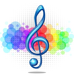 Violin key vector image