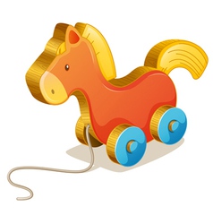 Wooden toy vector image