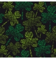 St Patricks Day vintage seamless clover pattern vector image