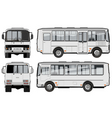 Urban suburban passenger mini-bus vector image