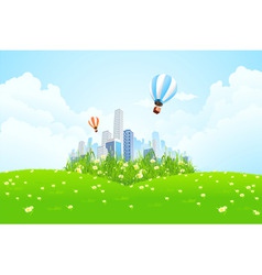 Edge of the city vector image