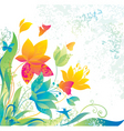 Beautiful flower background vector image