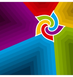 Abstract wind wheel background vector image