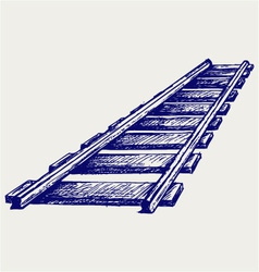 Railroad vector image